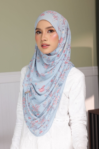 Aralyn Babes Printed Blooming in Dusky Blue